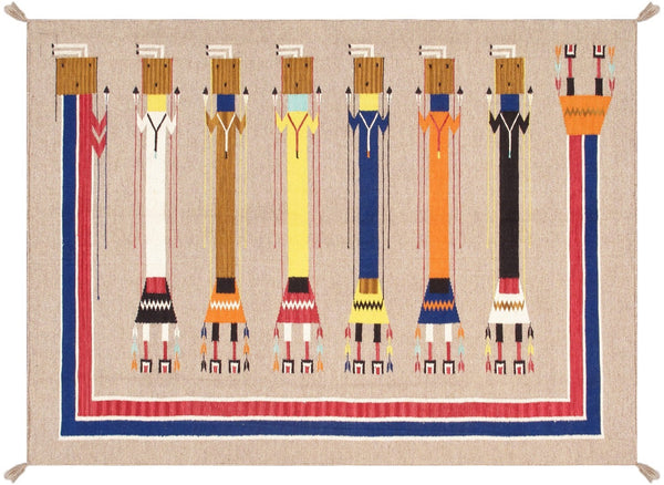 Pasargad Tuscany Collection Reversible Wool Area Rug - Modern Geometric Design For Any Space   Pnt-336 5x7