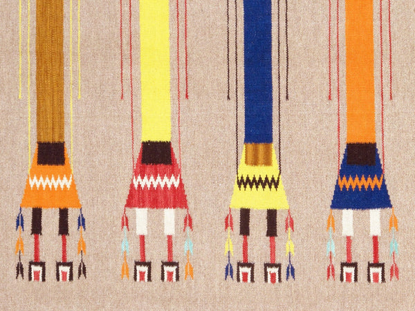 Pasargad Tuscany Collection Reversible Wool Area Rug - Modern Geometric Design For Any Space   Pnt-336 5x7