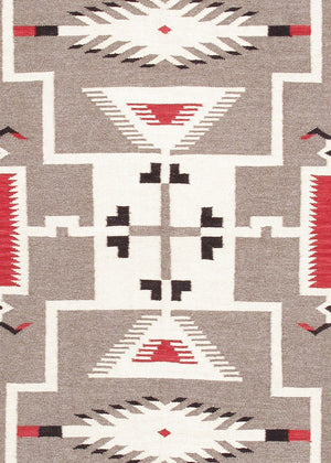 Pasargad Tuscany Collection Reversible Wool Area Rug - Modern Geometric Design For Any Space   Pnt-353 5x7