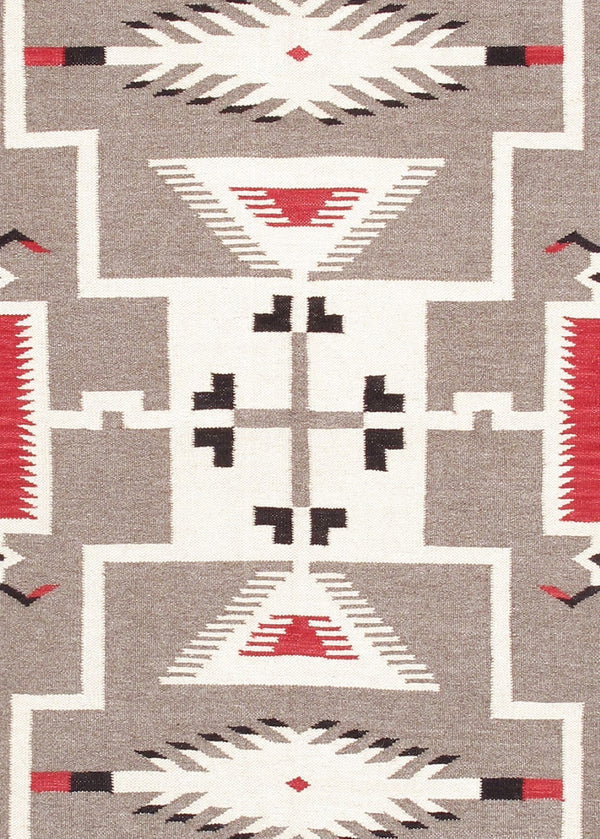 Pasargad Tuscany Collection Reversible Wool Area Rug - Modern Geometric Design For Any Space   Pnt-353 5x7