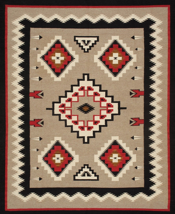 Pasargad Tuscany Collection Handwoven Geometric 100% Wool Area Rug For Timeless Home Elegance   Pnt-358 8x10