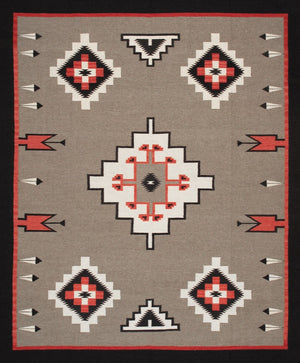 Pasargad Tuscany Collection Handwoven Geometric 100% Wool Area Rug For Timeless Home Elegance   Pnt-359 8x10