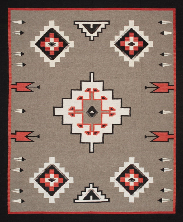 Pasargad Tuscany Collection Handwoven Geometric 100% Wool Area Rug For Timeless Home Elegance   Pnt-359 8x10