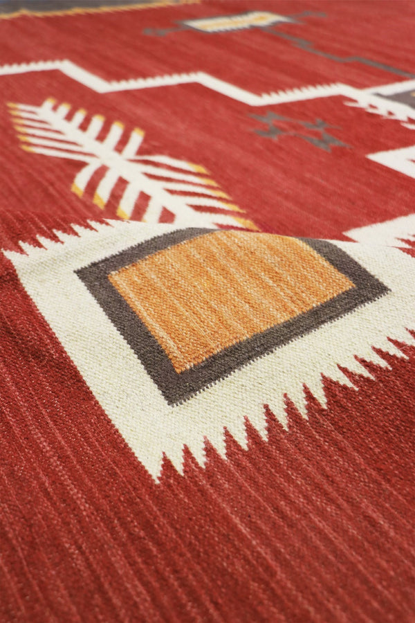 Pasargad Tuscany Collection Handwoven Geometric 100% Wool Area Rug For Timeless Home Elegance   Pnt-360 8x10