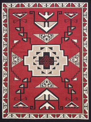 Pasargad Tuscany Collection Handwoven Geometric 100% Wool Area Rug For Timeless Home Elegance   Pnt-362 8x10