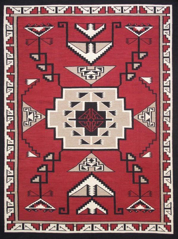 Pasargad Tuscany Collection Handwoven Geometric 100% Wool Area Rug For Timeless Home Elegance   Pnt-362 8x10