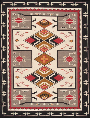 Pasargad Tuscany Collection Handwoven Geometric 100% Wool Area Rug For Timeless Home Elegance   Pnt-363 8x10