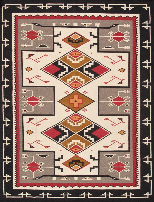 Pasargad Tuscany Collection Handwoven Geometric 100% Wool Area Rug For Timeless Home Elegance   Pnt-363 8x10