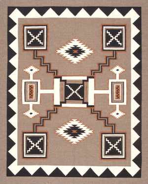 Pasargad Tuscany Collection Handwoven Geometric 100% Wool Area Rug For Timeless Home Elegance   Pnt-373 8x10