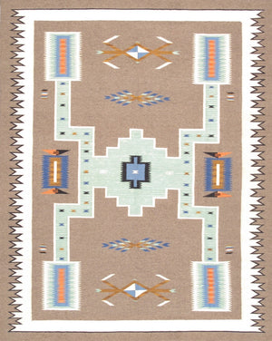 Pasargad Tuscany Collection Handwoven Geometric 100% Wool Area Rug For Timeless Home Elegance   Pnt-375 8x10