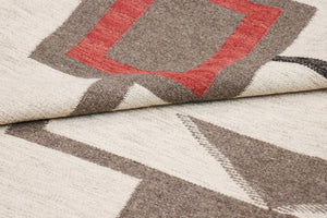 Pasargad Tuscany Collection Handwoven Geometric 100% Wool Area Rug For Timeless Home Elegance   Pnt-376 8x10