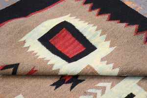 Pasargad Tuscany Collection Handwoven Geometric 100% Wool Area Rug For Timeless Home Elegance   Pnt-382 6x9