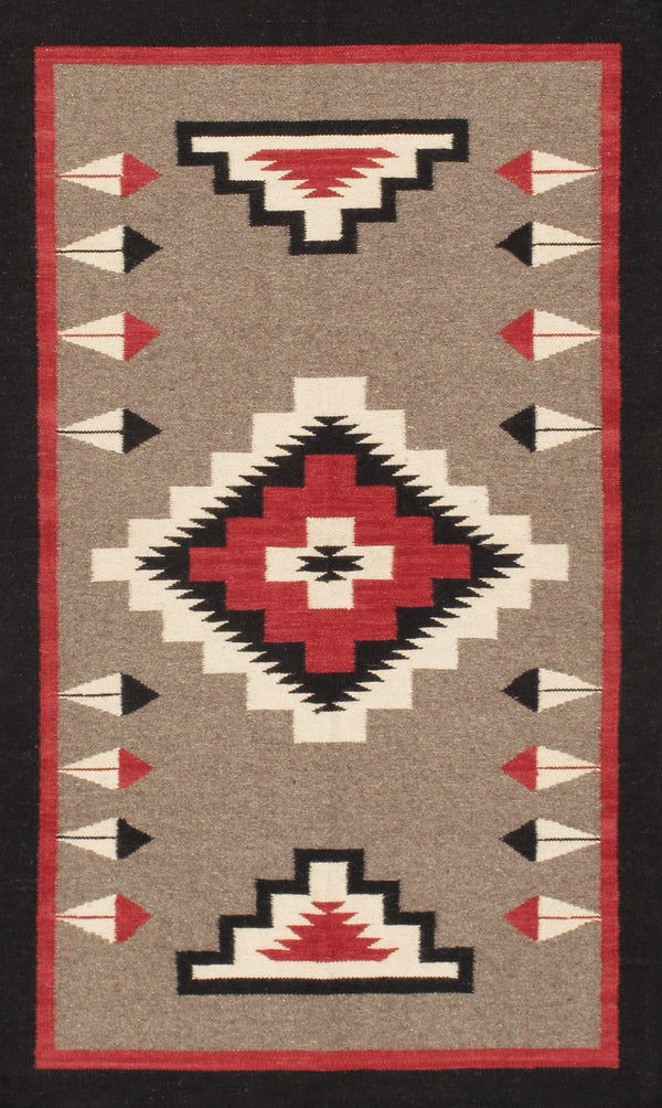 Pasargad Tuscany Collection Handwoven Geometric 100% Wool Area Rug For Timeless Home Elegance   Pnt-391 3x5
