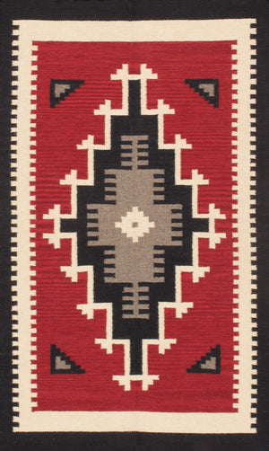 Pasargad Tuscany Collection Handwoven Geometric 100% Wool Area Rug For Timeless Home Elegance   Pnt-392 3x5