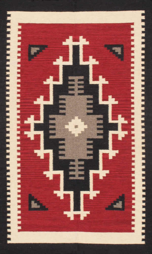 Pasargad Tuscany Collection Handwoven Geometric 100% Wool Area Rug For Timeless Home Elegance   Pnt-392 3x5