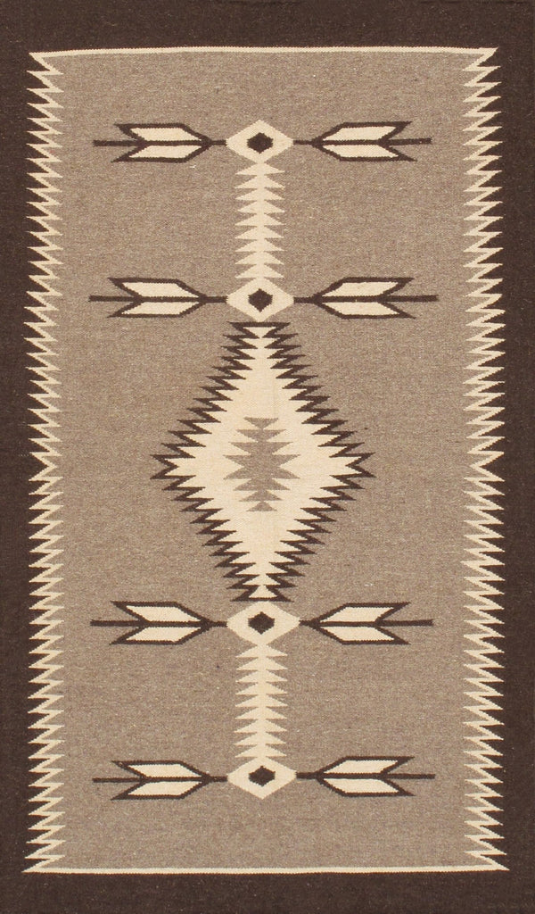 Pasargad Tuscany Collection Handwoven Geometric 100% Wool Area Rug For Timeless Home Elegance   Pnt-393 3x5