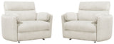 Parker Living Radius Xl - Mega Ivory Extra Wide Power Glider Recliner - Set of 2 Mega Ivory MRAD#812GP-XL-2-MGIV Parker House