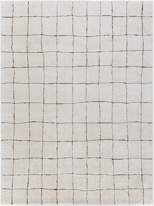 Livabliss Presidential Collection Area Rug – Stylish Mid-century Modern Design, Durable & Easy To Maintain Ivory,Brown Polyester Pnwcs2300-1014