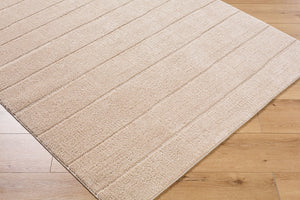 Livabliss Cascade Global Bohemian Machine Woven Polyester Area Rug Plush High Pile Living Room Light Beige, Li 6'7" x 9' PNWCS2302-679