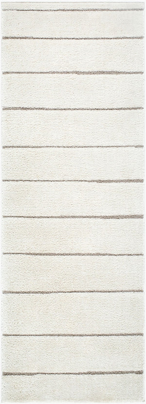 Livabliss Cascade Bohemian Global High Pile Polyester Area Rug for Large Living Rooms Ivory, Taupe 2'7" x 7'3" PNWCS2303-2773