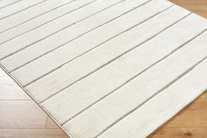 Livabliss Cascade Bohemian Global High Pile Polyester Area Rug for Large Living Rooms Ivory, Taupe 2'7" x 7'3" PNWCS2303-2773