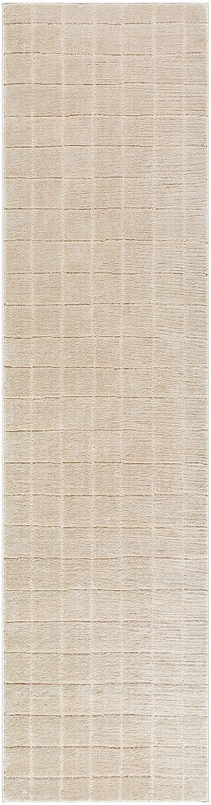Livabliss Cascade Bohemian Global Plush Polyester Area Rug Woven in Turkey for Living Rooms Light Beige, Li 2'7" x 10' PNWCS2304-2710