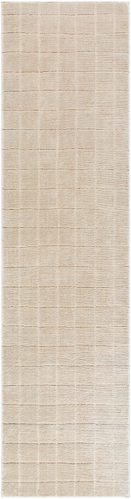 Livabliss Cascade Bohemian Global Plush Polyester Area Rug Woven in Turkey for Living Rooms Light Beige, Li 2'7" x 10' PNWCS2304-2710