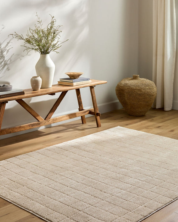 Livabliss Cascade Bohemian Global Plush Polyester Area Rug Woven in Turkey for Living Rooms Light Beige, Li 9'2" x 12' PNWCS2304-9212