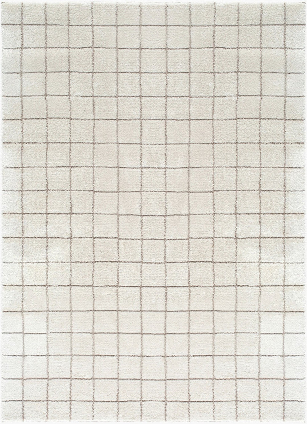 Livabliss Cascade Bohemian Global High Pile Polyester Area Rug for Living and Dining Spaces Ivory, Taupe 5'3" x 7' PNWCS2305-537