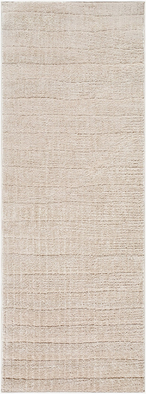 Livabliss Cascade Bohemian Global Plush Polyester Area Rug Turkey Woven for Large Living Spaces Light Beige, Li 2'7" x 7'3" PNWCS2306-2773
