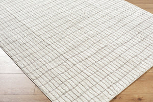 Livabliss Cascade Bohemian Global Plush High Pile Polyester Rug for Large Living Spaces Ivory, Taupe 2'7" x 12' PNWCS2307-2712