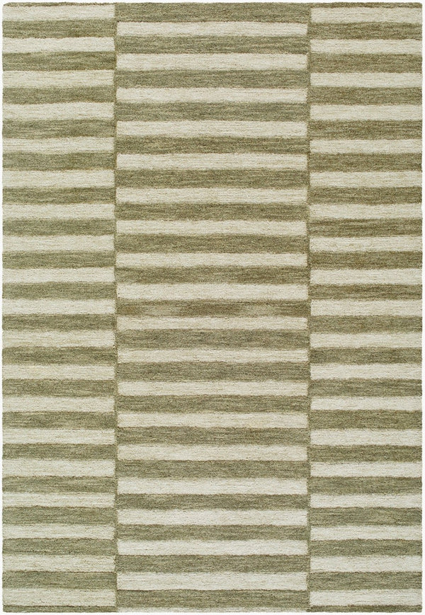Livabliss Idaho Hand Tufted Wool Area Rug Minimalist Geometric Design for Entryway or Living Room Sage, Olive 9' x 12' PNWID2300-912