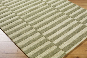 Livabliss Idaho Hand Tufted Wool Area Rug Minimalist Geometric Design for Entryway or Living Room Sage, Olive 9' x 12' PNWID2300-912