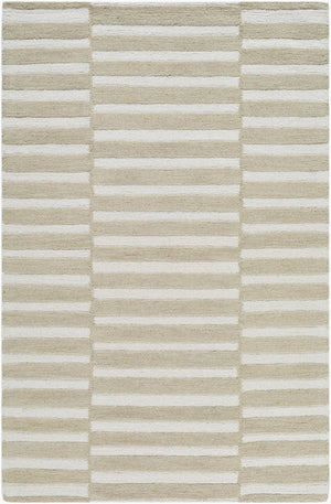 Livabliss Idaho Hand Tufted Wool Rug Minimalist Modern Artisan Accent for Entryway or Bath Tan, Ivory 9' x 12' PNWID2301-912