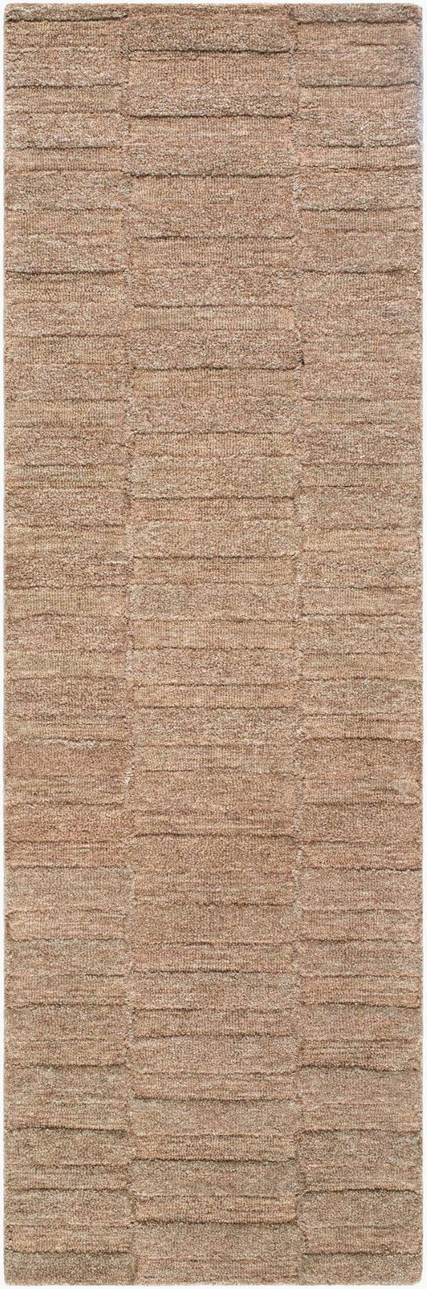 Livabliss Idaho Hand Tufted Wool Area Rug Minimalist Pile for Entryways and Modern Interiors Beige, Taupe 2'6" x 8' PNWID2302-268