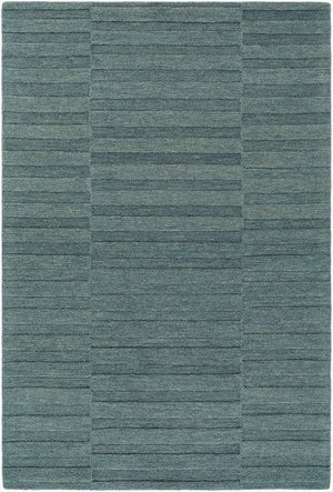 Livabliss Idaho Handmade Wool Accent Rug Artisan Tufted Minimalist Design for Entryway Slate Blue, Cha 8' x 10' PNWID2303-810