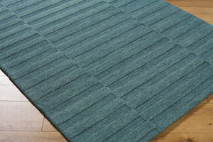 Livabliss Idaho Handmade Wool Accent Rug Artisan Tufted Minimalist Design for Entryway Slate Blue, Cha 8' x 10' PNWID2303-810