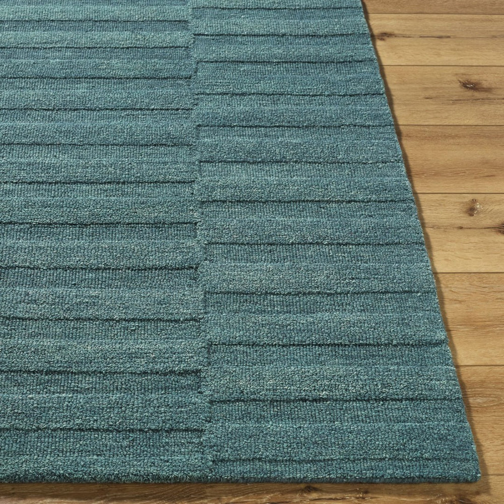 Livabliss Idaho Handmade Wool Accent Rug Artisan Tufted Minimalist Design for Entryway Slate Blue, Cha 8' x 10' PNWID2303-810