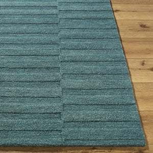 Livabliss Idaho Handmade Wool Accent Rug Artisan Tufted Minimalist Design for Entryway Slate Blue, Cha 8' x 10' PNWID2303-810