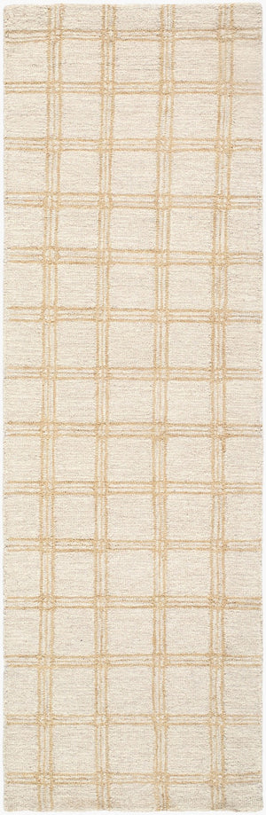 Livabliss Idaho Hand Tufted Wool Accent Rug Bohemian Style for Entryway or Bedside Decor Beige, Sandsto 2'6" x 8' PNWID2305-268