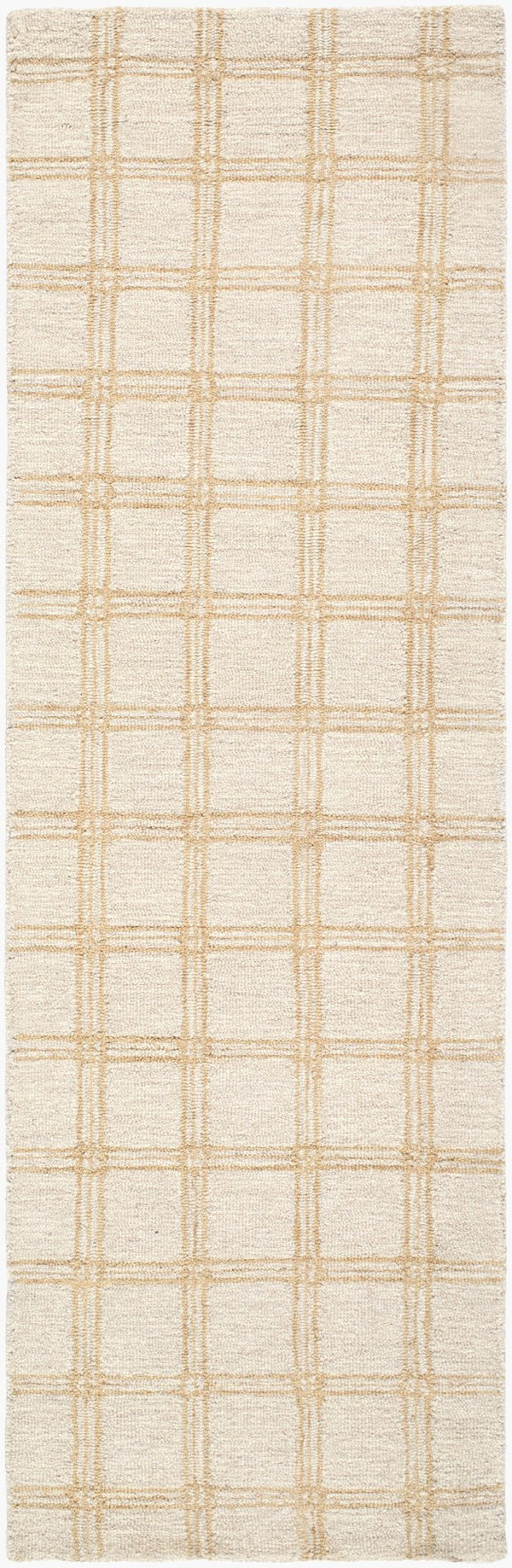 Livabliss Idaho Hand Tufted Wool Accent Rug Bohemian Style for Entryway or Bedside Decor Beige, Sandsto 2'6" x 8' PNWID2305-268
