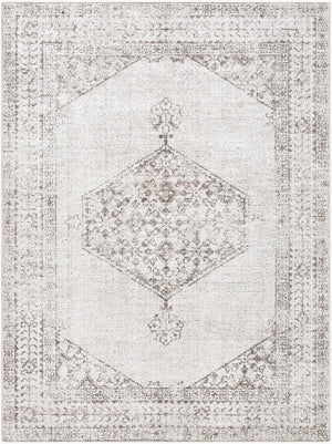Livabliss Olympic Medallion Filigree Machine Woven Polyester Rug for Living and Dining Rooms Tan, Brown 5'3" x 7' PNWOL2300-537