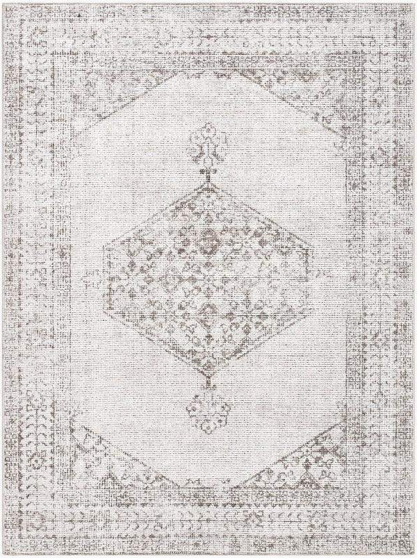 Livabliss Olympic Medallion Filigree Machine Woven Polyester Rug for Living and Dining Rooms Tan, Brown 5'3" x 7' PNWOL2300-537