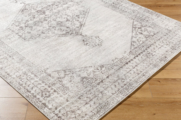 Livabliss Olympic Medallion Filigree Machine Woven Polyester Rug for Living and Dining Rooms Tan, Brown 5'3" x 7' PNWOL2300-537