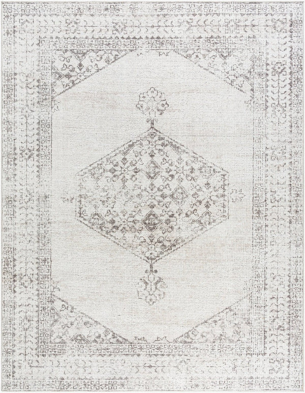Livabliss Olympic Medallion Filigree Machine Woven Polyester Rug for Living and Dining Rooms Tan, Brown 7'10" x 10' PNWOL2300-71010