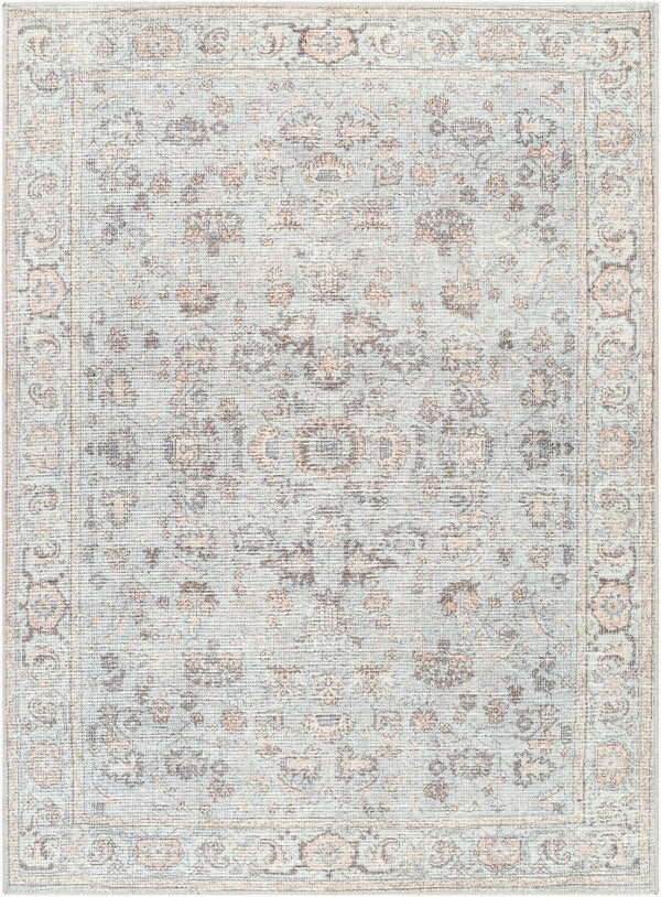 Livabliss Olympic Faded Filigree Area Rug Polyester Traditional Style for Living Rooms Gray, Tan 10' x 14' PNWOL2303-1014