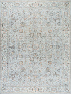 Livabliss Olympic Faded Filigree Area Rug Polyester Traditional Style for Living Rooms Gray, Tan 9'2" x 12' PNWOL2303-9212