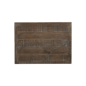 Bernhardt Bernhardt Logan Square Haines Nightstand — Distressed Pine, Sable Brown Finish, 3 Drawers, Tubular Steel Legs, Industrial-Transitional Style 303226B