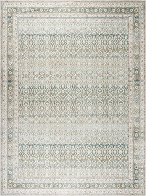 Livabliss Rainier Filigree Polyester Area Rug Machine Woven Organic Forest Palette Living Room Olive, Seafoam 8'10" x 12' PNWRN2304-81012