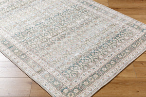 Livabliss Rainier Filigree Polyester Area Rug Machine Woven Organic Forest Palette Living Room Olive, Seafoam 2'7" x 7'10" PNWRN2304-27710